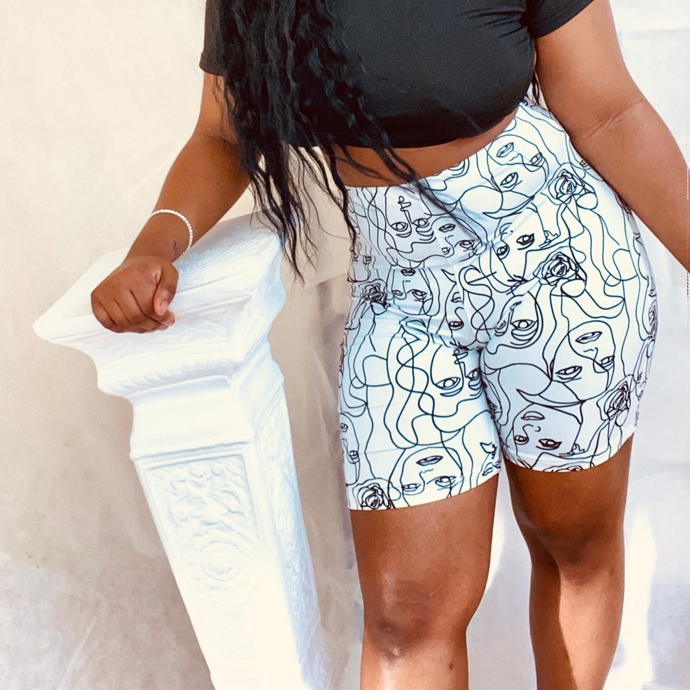 “Girl Figure” Biker Shorts